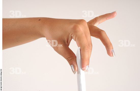 Hand Whole Body Woman Hand pose Nude Slim Chubby Studio photo references