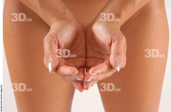 Hand Whole Body Woman Hand pose Nude Slim Chubby Studio photo references