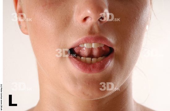 Mouth Whole Body Phonemes Woman Slim Studio photo references