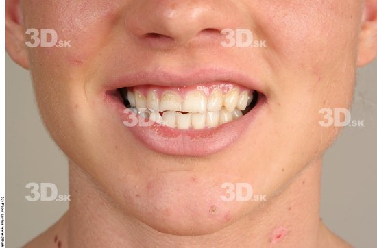 Teeth Woman White Muscular