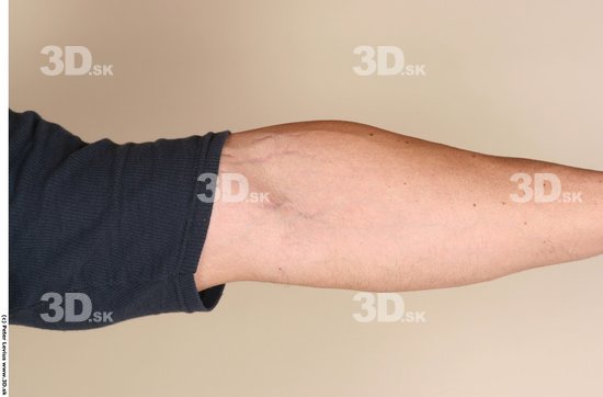 Forearm Man White Casual Muscular