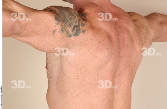 Back Man White Tattoo Nude Muscular
