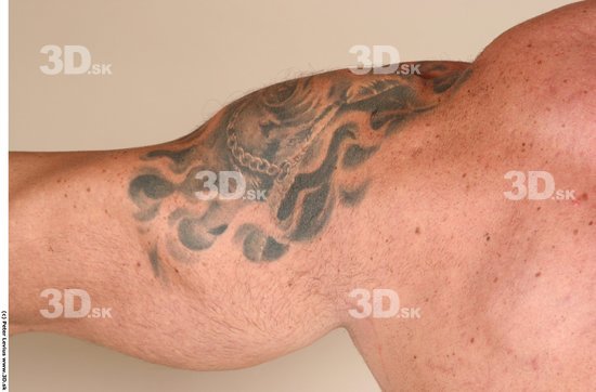 Arm Man White Tattoo Nude Muscular
