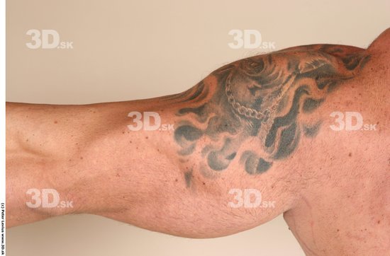 Arm Man White Tattoo Nude Muscular