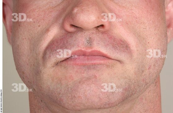 Mouth Man White Muscular