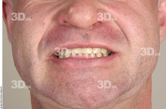 Teeth Man White Muscular