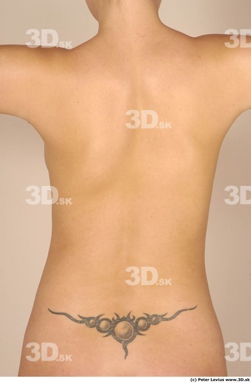 Back Woman White Tattoo Nude Average