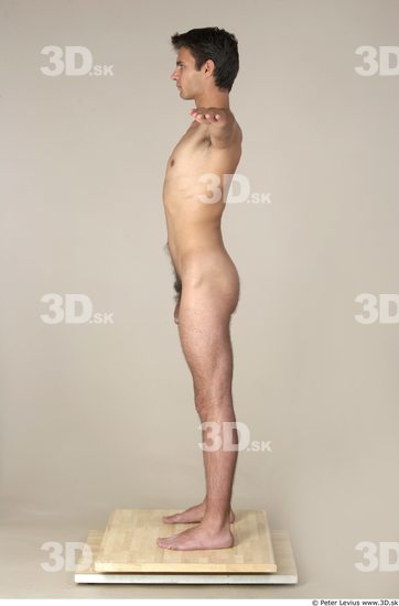 Whole Body Man White Underwear Athletic Male Studio Poses