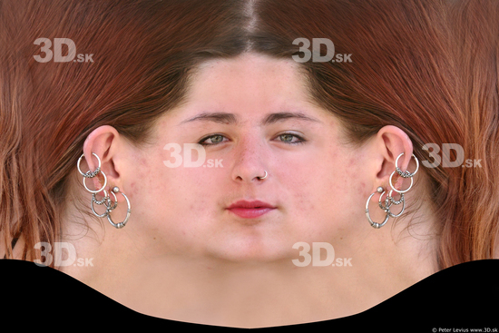 Woman White Head textures