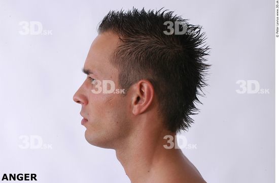 Whole Body Head Man Nude Slim Studio photo references