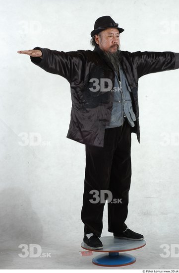 Whole Body Man Asian Overweight Male Studio Poses