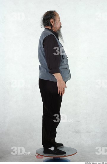 Whole Body Man Asian Overweight Male Studio Poses