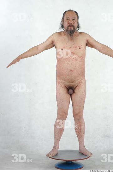 Whole Body Man Asian Overweight Male Studio Poses