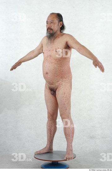Whole Body Man Asian Overweight Male Studio Poses