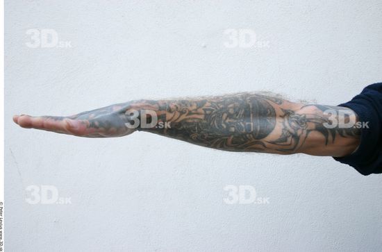 Forearm Man White Tattoo Casual Average
