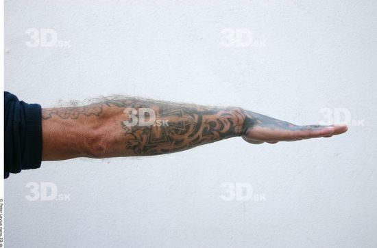 Forearm Man White Tattoo Casual Average