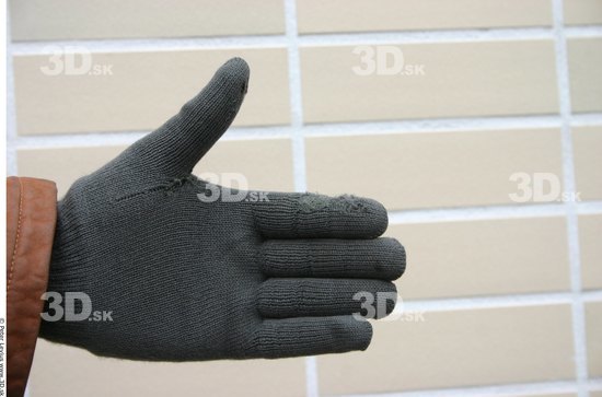 Hand Man White Gloves Average