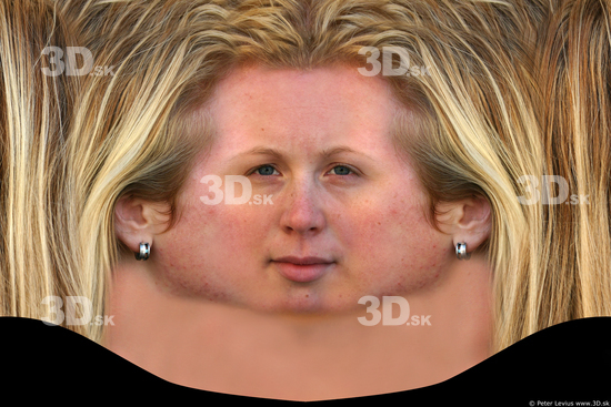 Woman White Head textures