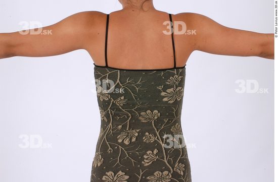 Whole Body Back Woman Casual Slim Athletic Studio photo references