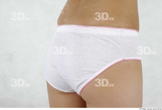 Whole Body Bottom Woman Asian Underwear Average Studio photo references