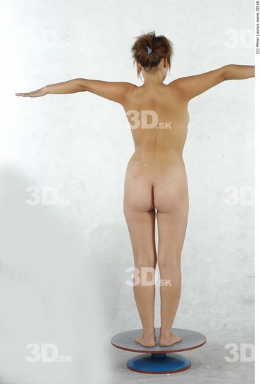 Whole Body Woman T poses Asian Nude Average Studio photo references