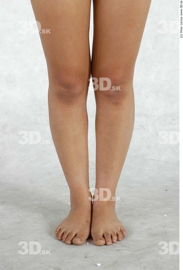 Calf Whole Body Woman Asian Nude Average Studio photo references