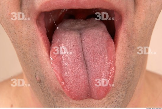 Whole Body Tongue Man Average Studio photo references