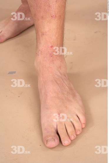 Foot Whole Body Man Nude Average Studio photo references