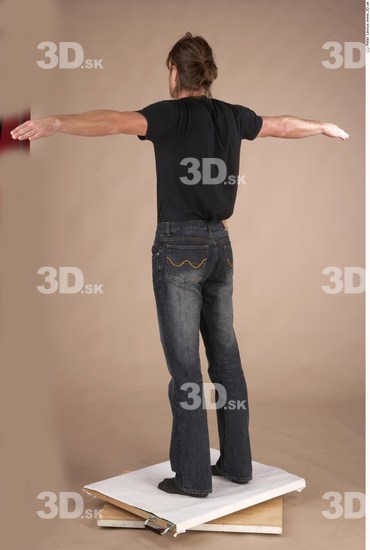 Whole Body Man T poses Casual Athletic Studio photo references