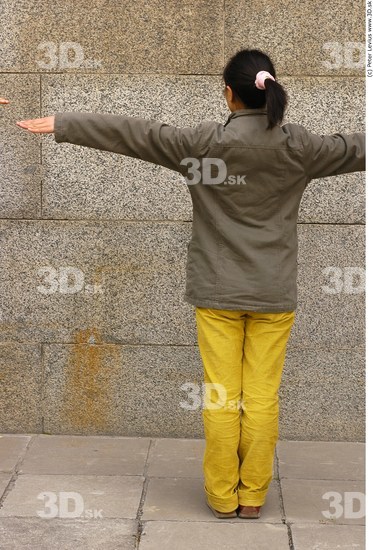 Whole Body Woman Animation references T poses Asian Nude Casual Caps & Hats Slim Average Street photo references