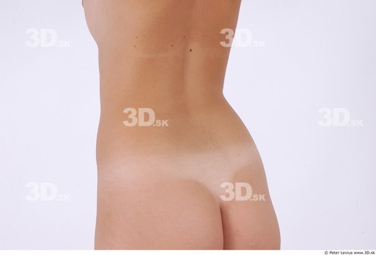 Back Woman Nude Slim Studio photo references