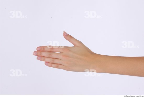Hand Woman Nude Slim Studio photo references