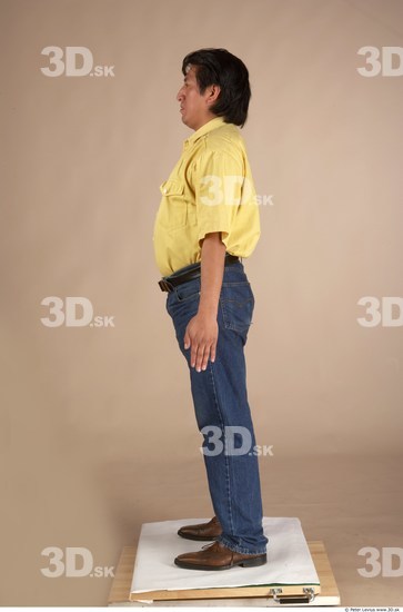 Whole Body Man Overweight Male Studio Poses