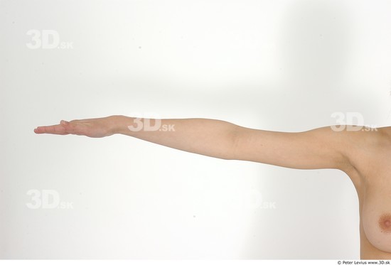 Arm Whole Body Woman Nude Slim Studio photo references