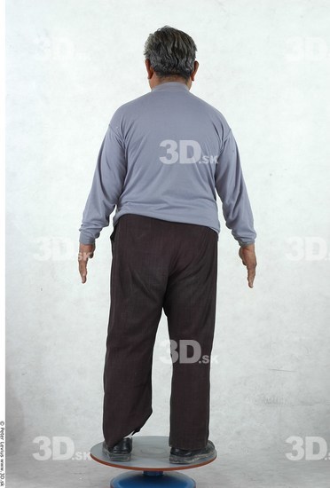 Whole Body Man Asian Casual Overweight Studio photo references