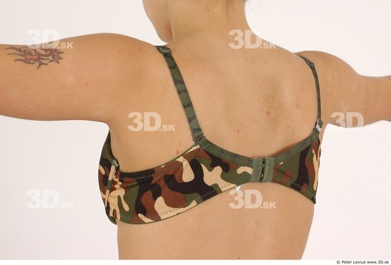 Whole Body Back Woman Underwear Slim Studio photo references