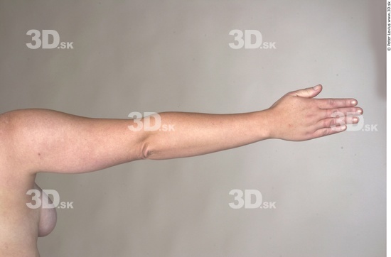 Arm Whole Body Woman Nude Overweight Studio photo references