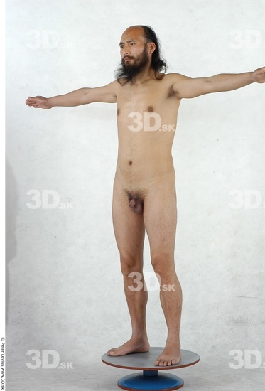 Whole Body Man T poses Asian Nude Average Studio photo references