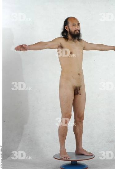 Whole Body Man T poses Asian Nude Average Studio photo references