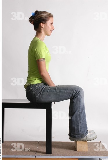 Whole Body Woman Artistic poses Casual Athletic Studio photo references