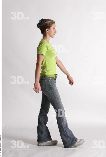 Whole Body Woman Animation references Casual Athletic Studio photo references