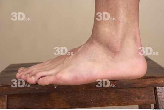 Foot Whole Body Man Nude Muscular Studio photo references