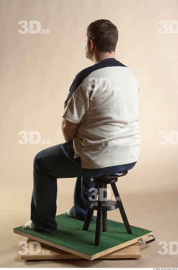 Whole Body Man Artistic poses White Casual Overweight