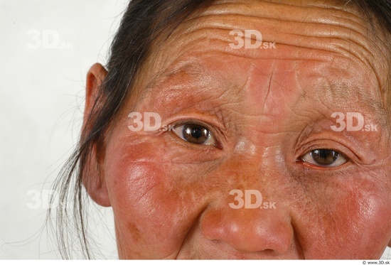 Eye Whole Body Woman Asian Slim Studio photo references