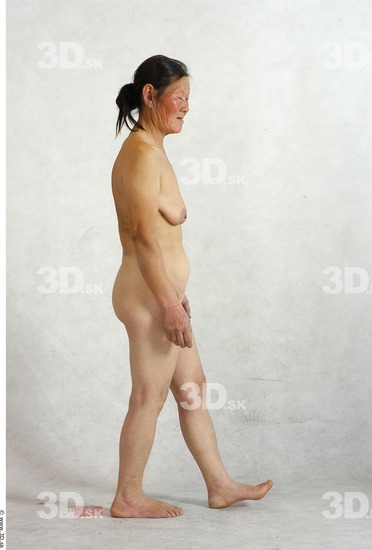 Whole Body Phonemes Woman Animation references Asian Nude Slim Studio photo references