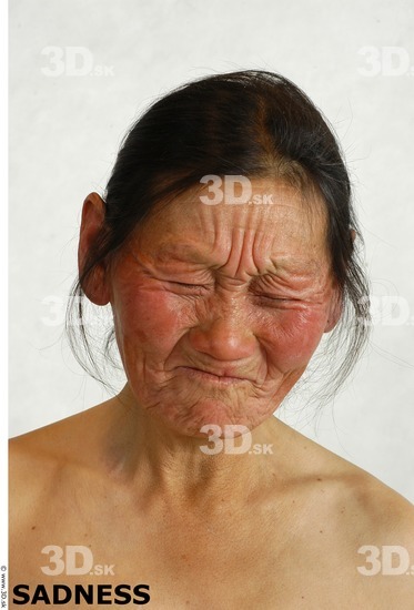 Face Whole Body Phonemes Emotions Woman Asian Nude Slim Studio photo references