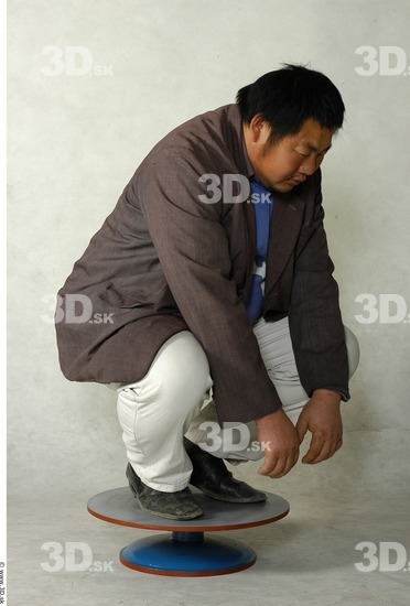 Whole Body Phonemes Man Asian Nude Casual Overweight Studio photo references