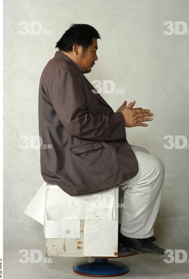 Whole Body Phonemes Man Artistic poses Asian Nude Casual Overweight Studio photo references