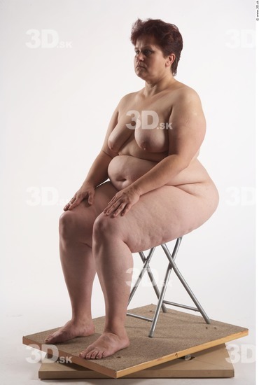 Whole Body Woman Artistic poses White Nude Overweight