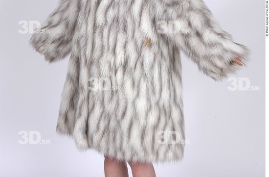 Upper Body Whole Body Woman Casual Coat Average Studio photo references